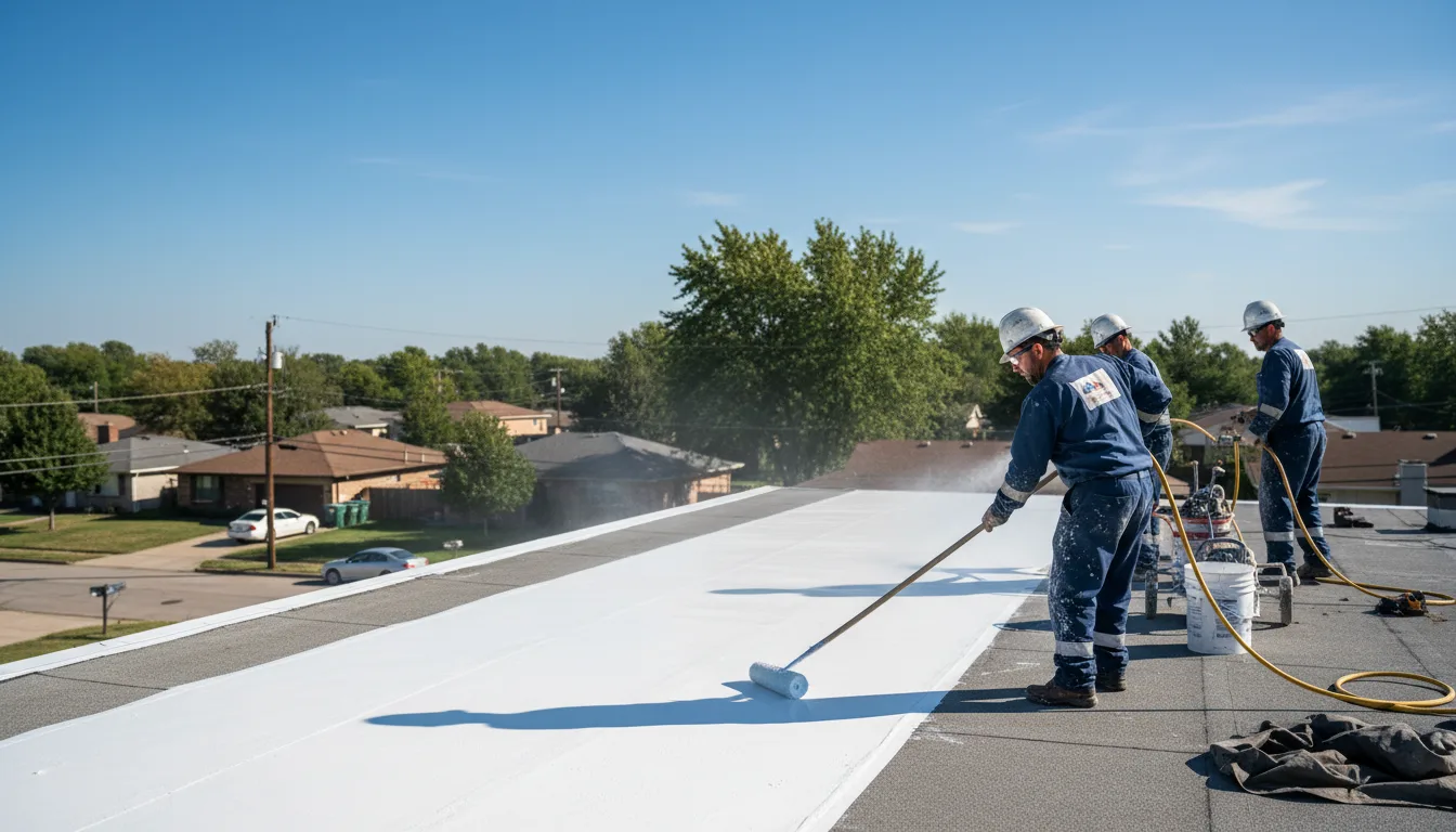Commercial roof coating in Overton, TX near me